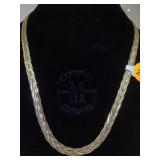 STERLING BRAIDED CHAIN NECKLACE STERLING BRAIDED CHAIN NECKLACE
