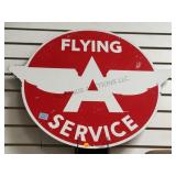 VINTAGE METAL FLYING A SERVICE SIGN 23' X 28' VINTAGE METAL FLYING A SERVICE SIGN 23' X 28'