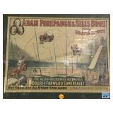 FRAMED VINTAGE ADAM FOREPAUGH & SELLS BROS POSTER FRAMED VINTAGE ADAM FOREPAUGH & SELLS BROS POSTER