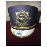 VINTAGE MILITARY MARCHING BAND HAT CRACKED AS IS VINTAGE MILITARY MARCHING BAND HAT CRACKED AS IS