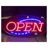 STOREFRONT HANGING LIGHT-UP OPEN SIGN STOREFRONT HANGING LIGHT-UP OPEN SIGN