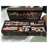 RCA WOODEN TUBE CADDY WITH ASSORTED TUBES RCA WOODEN TUBE CADDY WITH ASSORTED TUBES