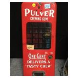 VINTAGE PULVER ONE CENT CHEWING GUM MACHINE VINTAGE PULVER ONE CENT CHEWING GUM MACHINE