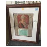 FRAMED VINTAGE 1927 UNUSED CALENDAR 'ROSALIE' FRAMED VINTAGE 1927 UNUSED CALENDAR 'ROSALIE'