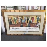 GOLD FRAMED ANNIE LEE 'THE GALLERY' PRINT SIGNED GOLD FRAMED ANNIE LEE 'THE GALLERY' PRINT SIGNED