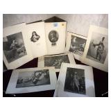 LOT OF VINTAGE PRINTS & WOODBLOCK PRINTS LOT OF VINTAGE PRINTS & WOODBLOCK PRINTS