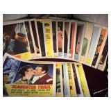 LARGE LOT OF VINTAGE LOBBY CARDS, 1955, 1956, LARGE LOT OF VINTAGE LOBBY CARDS, 1955, 1956,