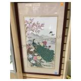 FRAMED & MATTED SILK PRINT 17X31 FRAMED & MATTED SILK PRINT 17X31