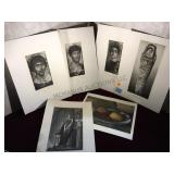 LOT OF VINTAGE / ANTIQUE PRINTS & 1957 SHIP PRINT LOT OF VINTAGE / ANTIQUE PRINTS & 1957 SHIP PRINT
