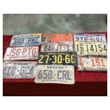 VINTAGE LICENSE PLATES FROM VARIOUS STATES VINTAGE LICENSE PLATES FROM VARIOUS STATES