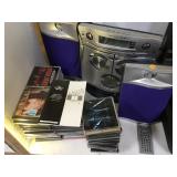 'THE SHARPER IMAGE' STEREO SYSTEM WITH CD'S 'THE SHARPER IMAGE' STEREO SYSTEM WITH CD'S