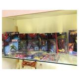 SHELF LOT OF SPIDERMAN ACTION FIGURES, NIB SHELF LOT OF SPIDERMAN ACTION FIGURES, NIB