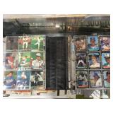 SHELF 0F SPORTS CARDS & ALBUMS SHELF 0F SPORTS CARDS & ALBUMS