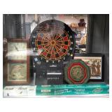 'ARACHNID' DART BOARD, 'TIME IMAGES' CLOCK 'ARACHNID' DART BOARD, 'TIME IMAGES' CLOCK