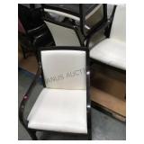 WHITE LEATHER REPTILE PRINT CHAIR, 4 X MONEY WHITE LEATHER REPTILE PRINT CHAIR, 4 X MONEY