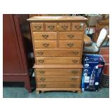WOODEN HIGHBOY DRESSER WOODEN HIGHBOY DRESSER
