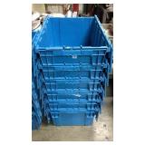 LARGE BLUE TOTES, 6 X MONEY LARGE BLUE TOTES, 6 X MONEY