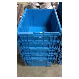 LARGE BLUE TOTES, 5 X MONEY LARGE BLUE TOTES, 5 X MONEY