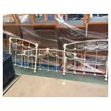 ORNATE METAL DAYBED BACK & SIDE RAILS, NO BOTTOM ORNATE METAL DAYBED BACK & SIDE RAILS, NO BOTTOM
