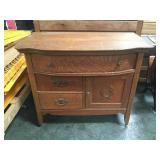 VINTAGE SMALL 3 DRAWER DRESSOR WITH CUPBOARD VINTAGE SMALL 3 DRAWER DRESSOR WITH CUPBOARD