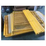 2 YELLOW INDUSTRIAL CAGES, NO HARDWARE 2 YELLOW INDUSTRIAL CAGES, NO HARDWARE