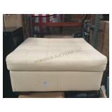 LARGE CREAM COLORED OTTOMAN LARGE CREAM COLORED OTTOMAN