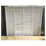 WHITE LOUVERED BLINDS WHITE LOUVERED BLINDS