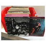 BOX OF VINYL ALBUMS, "PEARL", "ALLMAN BROTHERS"