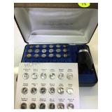 FRANKLIN MINT STERLING SILVER MINI COIN SET
