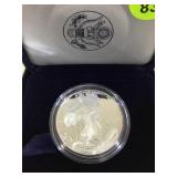 1996-P  SILVER AMERICAN EAGLE, CASED