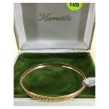 14K GOLD BANGLE BRACELET