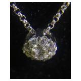 VINTAGE 18K GOLD CHAIN W/DIAMONDS