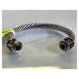 STERLING /RUBY/GREEN PERIDOT/AMETHYST CUFF