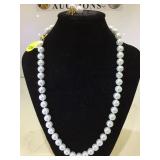 FRESHWATER PEARL NECKLACE & EARRING SET 8MM