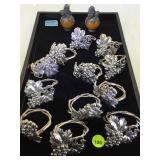 TRAY OF KNAPKIN HOLDERS & MORE