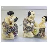 PAIR OF RESIN EROTIC ASIAN FIGURINES