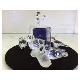 SWAROVSKI LOVE BIRDS, (AS IS) ,ROOSTER, PIG & PARR