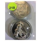 "SATURDAY EVENING POST" STERLING ROUNDS,2XMONEY