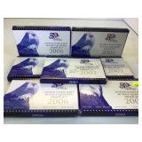 7 SETS U.S. MINT STATE QUARTERS PROOF SETS