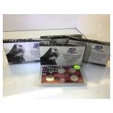 2004,2005,2006,2007 SILVER PROOF SETS