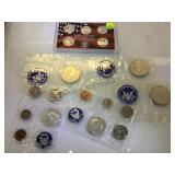 2007 SILVER PROOF SET, 3-1971 SILVER UNC IKES