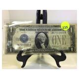 1928A BLUE SEAL FUNNY BACK $1 SILVER CERTIFICATE