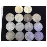1921 MORGAN SILVER DOLLARS, 14XMONEY