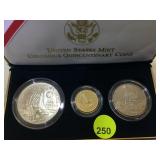 1492-1992 SILVER $1, $5 GOLD COIN & HALF DOLLAR