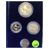 1989 $50,$25,$10 &$5 AMERICAN EAGLE GOLD COIN SET