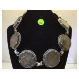 MORGAN DOLLAR NECKLACE/ BELT  (9 MORGAN DOLLARS)