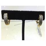 10K GOLD EARRINGS WDIAMONDS