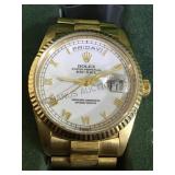 ROLEX PRESIDENTAL DAY/DATE JUST ROLEX MENS18K GOLD