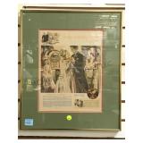 FRAMED VINTAGE PAPER WURLITZER ADVERTISEMENT