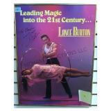 FRAMED SIGNED LANCE BURTON MAGIC POSTER  18x24
